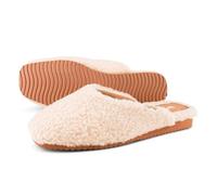 flip*flop Chaussons fina pour femme en peluche, beige, 39 EU
