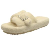flip*flop Femme Boucle en Fourrure Chausson, Beige Doux, 42 EU