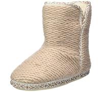 flip*flop Femme Tricoté et plié Chausson, café au Lait, 37 EU