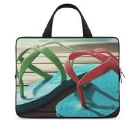 Flip-Flops - Housse de protection ultra fine et imperméable pour ordinateur portable de 17 pouces avec dragonne, Style :, 15inch