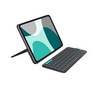 Logitech Flip Folio - Clavier et étui - full size - sans fil - Bluetooth 5.1 LE - QWERTY - Espagnol - graphite - pour Apple 10.9-inch iPad Air (5th generation); 11-inch iPad Air (M2, M3); 11-inch iPad