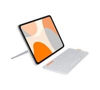 Flip Folio - Clavier et étui - full size - sans fil - Bluetooth 5.1 LE - QWERTY - Italien - gris pâle - pour Apple 10.9-inch iPad Air (5th