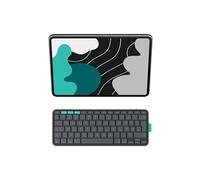 Flip Folio - Clavier et étui - full size - sans fil - Bluetooth 5.1 LE - QWERTZ - Allemand - graphite