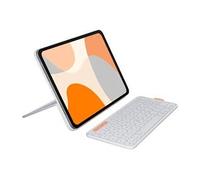 Flip Folio - Clavier et étui - full size - sans fil - Bluetooth 5.1 LE - QWERTZ - Suisse - gris pâle - pour Apple 10.9-inch iPad Air (5th