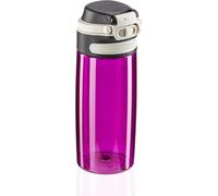 Flip Gourde (550 Ml), Bouteille Plastique Tritan 100 % Étanche, Bouteille Infusion Avec Filtre, Utilisable À Une Main, Lilas