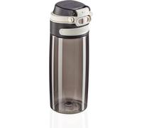 Flip Gourde (550 Ml), Bouteille Plastique Tritan 100 % Étanche, Bouteille Infusion Avec Filtre, Utilisable À Une Main, Noir