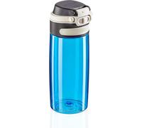Flip Gourde (550 Ml), Bouteille Plastique Tritan 100% Étanche, Bouteille Infusion Avec Filtre, Utilisable À Une Main, Bleu Océan