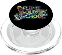 Flip It Old School Retro 80s 90s Skateboard Boombox PopSockets PopGrip pour MagSafe