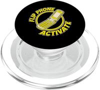 Flip Phone Activate Retro, passionné de Technologie et de Nostalgie des années 90 PopSockets PopGrip pour MagSafe