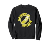 Flip Phone Activate Retro, passionné de Technologie et de Nostalgie des années 90 Sweatshirt
