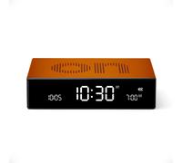 Flip Premium Réveil Réversible Et Rechargeable, À Écran Va Lcd, Faces On/Off, Snooze, Contrôle Tactile, En Aluminium - Or