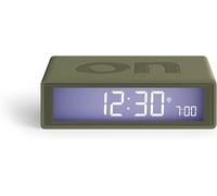 Flip+ Réveil Matin Lumineux, Réversible Avec Faces On Off Et Fonction Snooze, À Écran Lcd Et Lumière Tactile, Radio Controllé, En Gomme - Mauve