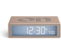 Flip+ Réveil Matin Lumineux, Réversible Avec Faces On Off Et Fonction Snooze, À Écran Lcd Et Lumière Tactile, Radio Controllé, En Gomme - Mauve