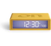 Flip+ Réveil Matin Lumineux, Réversible Avec Faces On Off Et Fonction Snooze, À Écran Lcd Et Lumière Tactile, Radio Controllé, En Gomme - Mauve