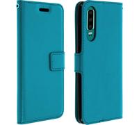 Flip Stand Couverture Portefeuille & Stand Fonction pour Huawei P30 - Bleu