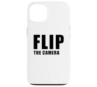 Flip The Camera - Funny Trending Meme Minimal Text Coque pour iPhone 13