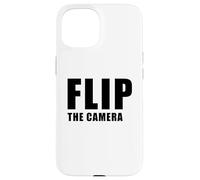 Flip The Camera - Funny Trending Meme Minimal Text Coque pour iPhone 15