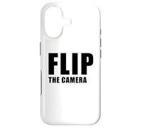 Flip The Camera - Funny Trending Meme Minimal Text Coque pour iPhone 17