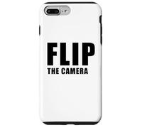 Flip The Camera - Funny Trending Meme Minimal Text Coque pour iPhone 7 Plus/8 Plus