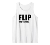 Flip The Camera - Funny Trending Meme Minimal Text Débardeur