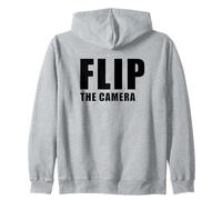 Flip The Camera - Funny Trending Meme Minimal Text Sweat à Capuche