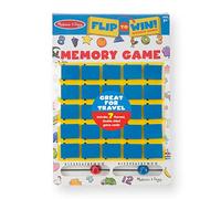 Flip to Win Travel Memory Game - Wooden Game Board, 7 Double-Sided Cards