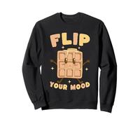 Flip Your Mood Joli Jeu de Mots gaufré drôle Sweatshirt