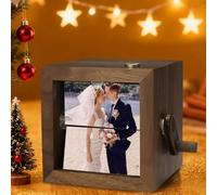 Flipbook cinématographique LED personnalisé pour lui, album photo personnalisé avec manivelle, cadeau fait main pour maman, fête des mères et Saint-Valentin