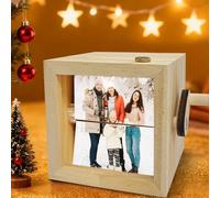 Flipbook mécanique cinématographique personnalisé, coffret cadeau personnalisé de style manivelle avec souvenirs photo, boîte d'amour créative pour couple de mariage