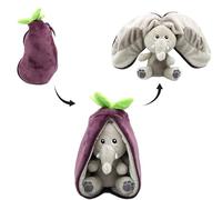 Les Déglingos - Peluche Flipetz Eléphant Aubergine - GLOBE TROTOYS