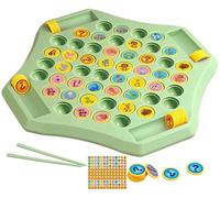 Flipfun Flip Match Jeu De Société, 52 Pièces Flip Chess Memory Game Flipfun Flip-Match Jeu De Société for Enfants Flip Match Memory Chess Game for Les Réunions De Famille(Animals)