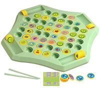 Flipfun Flip Match Jeu De Société, 52 Pièces Flip Chess Memory Game Flipfun Flip-Match Jeu De Société for Enfants Flip Match Memory Chess Game for Les Réunions De Famille(Fruit)