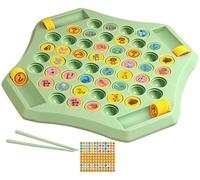 Flipfun Flip Match Jeu De Société, 52PCS Flip Chess Memory Game Flipfun Flip Match Memory Chess Game Flip Match Memory Chess Game for Fête De Famille(Animals)