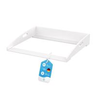 FLIPLINE Hemnes HappyBaby Matelas à langer, blanc, 85 x 75 x 13 cm, pour commode IKEA Hemnes, avec sécurité à 2 niveaux sur le mur et la commode, plan de table à langer, 100% sûr