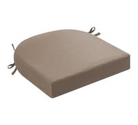 Flipped Warmth Coussins De Chaise D'extérieur, Coussins D'assise Imperméables À Coins Arrondis avec Attaches, Coussins De Chaise De Patio pour Meubles, Coussin D'assise Épais,L,48x48x8cm