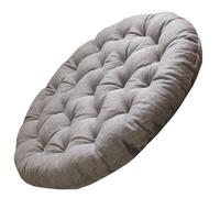 Flipped Warmth Grand Coussin de méditation Rond pour Yoga, Coussin de Sol épais rembourré en Lin, Coussin de Sol Rond pour Enfants, Animaux domestiques