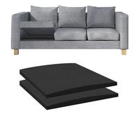 Flipped Warmth Support De Coussin pour Canapé Affaissé, Noir 2 PCS 70x70cm Mousse de Rembourrage Haute Densité, Réparation de Canapé, Coussin Multifonctionnel pour Assise, à Découper