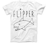 Flipper As Worn by Kurt Cobain Men T-Shirt 100% Cotton Daniel Johnston Grunge Size XL