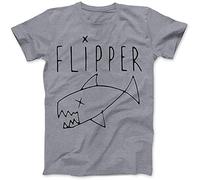 Flipper As Worn by Kurt Cobain Men T-Shirt 100% Cotton Daniel Johnston Grunge(XX-Large)