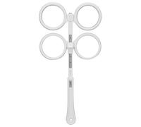 Flipper en Plastique D'optométrie, Instrument de Lentille D'optométrie Réglable en Plastique Flipper Optique avec Carte de Test de Vision pour L'amblyopie (blanc)(±50)