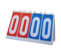 Flipper Manuel Score Keeper - Tableau De Bord Portable À 4 Chiffres | Marqueur Pliable Pour Volley-ball, Tennis, Baseball Et Basket-ball - Pour Sports D'intérieur Et D'extérieur PVC, Acier Inoxydable,