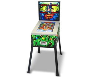 Flipper numérique avec écran LCD 24 sur pied - 12 jeux inclus - 4 joueurs - Nudge (Secousse) et Tilt - Type borne d'arcade