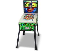 Flipper numérique avec écran LCD 24 sur pied - 12 jeux inclus - 4 joueurs - Nudge (Secousse) et Tilt - Type borne d'arcade