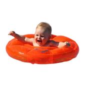 Flipper SwimSafe 1040 - Siège de natation pour bébés à partir de 3 mois, aide à la natation avec 3 chambres à air et sans ceintures, diamètre 62 cm, Orange