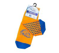 Flipper Swimsafe 1054 - Chaussettes aquatiques avec semelle antidérapante en bleu-orange, pour enfants, taille 31 -34, idéales pour aller à la piscine sans soucis