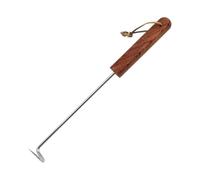 Flipper Viande - Crochet Inoxydable Robuste, Accessoire Barbecue Ergonomique, Outil Retournement Nourriture, Durable Poignée Bois | Fiable Flipper pour Côtes Hot-Dogs Légumes