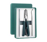 Flippers à ongles inclinés - Tête inclinée Grands Flippers pour ongles de pointe | Outil de manucure pédicure tondeuse | Cutter lourd anti-éclats à mâchoire large | Ensemble d'outils toelet