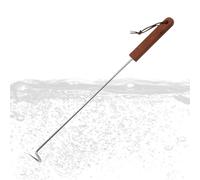 Flippers de viande, BBQ Food Turner,Crochet de flipper de viande en acier inoxydable - Gadget de cuisine, twister de nourriture avec poignée en bois pour les grillades