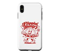 Flippin' Hungry Funny Burger Design rétro Amateur de Nourriture Coque pour iPhone XS Max