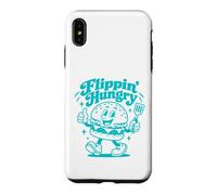 Flippin' Hungry Funny Burger Design rétro Amateur de Nourriture Coque pour iPhone XS Max